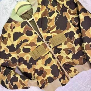 Vtg‎ Fieldline Mens Bomber Jacket Medium Camo Reversible Thinsulate Made in USA